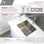 STYLISH 19"L x 18"W Undermount Kitchen Sink Single Bowl with Grid and Strainer