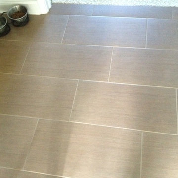 Residential tile installation.