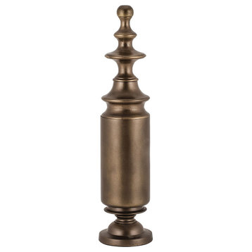 Short Footed Brass Finial