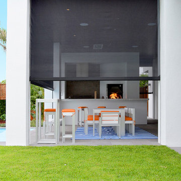Built in Titan Screens stacked with Nautilus Roll Shutters