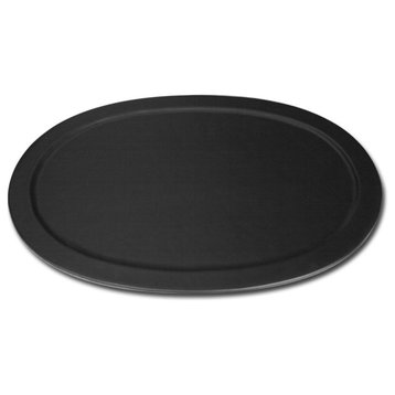 A1061 Classic Black Leather Serving Tray