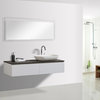 Ovai 48" Wall Mount Modern Bathroom Vanity With Vessel Sink, Right