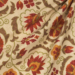 Suzani Q : Cardinal - Fabric