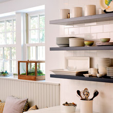 Kitchen Exposed Shelves