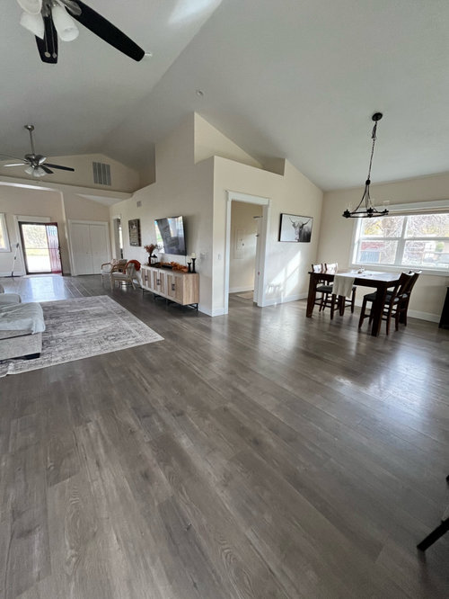Help me break up open concept living room/entry way.