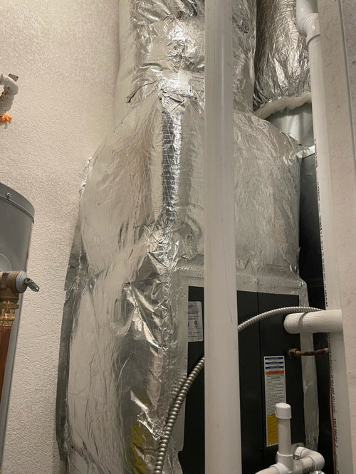 Air handler is “sweating” and causing puddles. Incorrectly sealed?