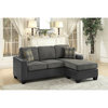 Lexicon Slater Reversible Sofa Chaise with 2 Pillows in Gray