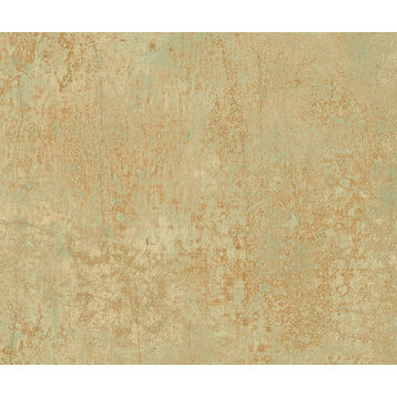 Abstract Crackle Plaster Wallpaper, Tan, 1 Bolt