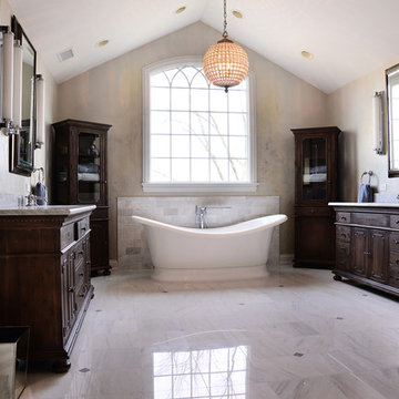 Master Bath Remodeled with Custom Subtle Faux Effects