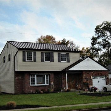 Mansard Brown Standing Seam Metal Roof Installation in Fairless Hills, PA