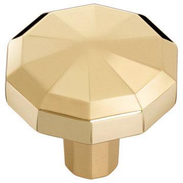Utopia Alley Zinc Cabinet knob & Pull, Gold, Knob