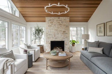Example of a transitional sunroom design in Boston