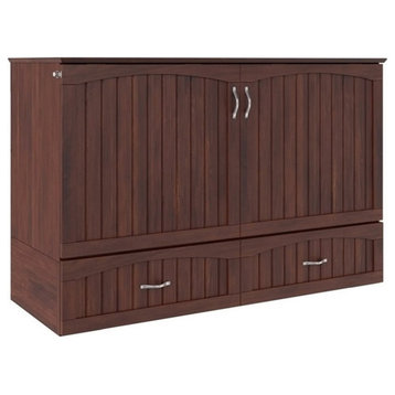 Catania Traditional Solid Wood Bed Chest with Mattress in Walnut
