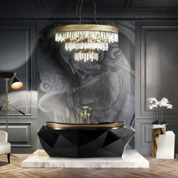 Diamond Black bathtub. Luxury bathroom - Bathtubs