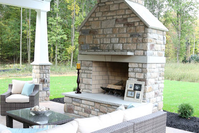 Home design - transitional home design idea in Cleveland