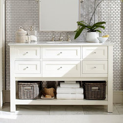 CLASSIC SINGLE WIDE SINK CONSOLE - WHITE - Products