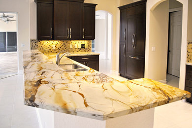 Example of a trendy kitchen design in Miami