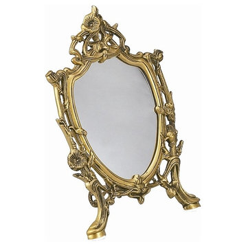 Brass Tabletop Mirror