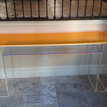 Console Table - double layer with color over lay