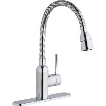 Elkay Pursuit Laundry/Utility Faucet w/ Flexible Spout, Lever Handle, Chrome