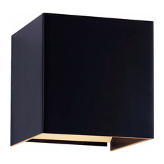 Atlas 5" Integrated LED Wall Sconce, Black