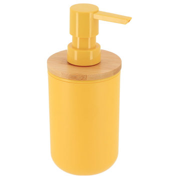 Yellow Bath Hand Soap & Lotion Dispenser PADANG 10 FL OZ Bamboo