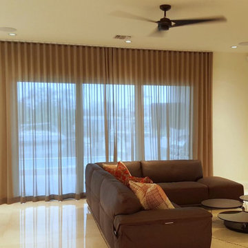 TV Room Custom Window Treatment Project