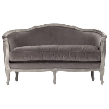 Maison Settee, Brown Velvet