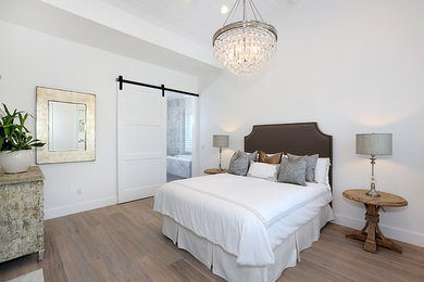 Bedroom - contemporary bedroom idea in Orange County