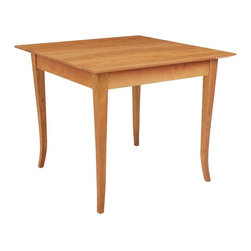 Classic Shaker Flare Leg Square Dining Table - Dining Tables