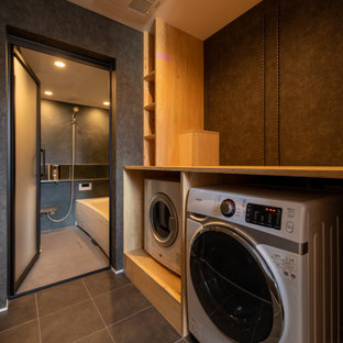 75+ Bäder mit Zementfliesen und Tapetendecke Ideen & Bilder - Juli 2021