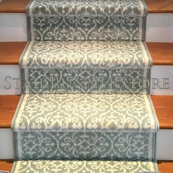 Straight Staircase Stair Runner Installations - Hall And Stair Runners