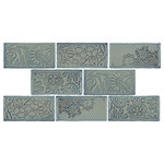 Merola Tile - Antic Feelings Griggio Ceramic Wall Tile - Capturing the appearance of a patterned look, our Antic Feelings Griggio Ceramic Wall Tile features a smooth, glossy finish, providing decorative appeal that adapts to a variety of stylistic contexts. Containing 4 different print variations that are randomly distributed throughout each case, this gray rectangle tile offers a one-of-a-kind look. With its non-vitreous features, this tile is an ideal selection for indoor commercial and residential installations, including kitchens, bathrooms, backsplashes, showers, hallways and fireplace facades. This tile is a perfect choice on its own or paired with other products in the Antic Collection. Tile is the better choice for your space!