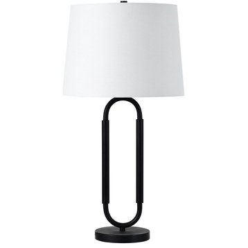 Alaya 1 Light Table Lamp, Matte Black and Off-White