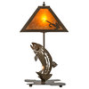 21H Leaping Trout Table Lamp