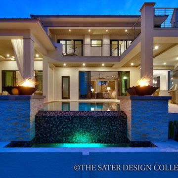 Sater Design Collection's 6967 "Moderno" Home Plan