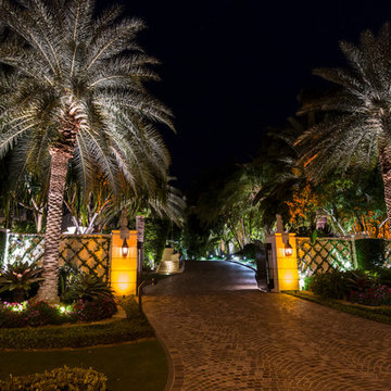 Ocean Front Landscape Lighting, FL Estate