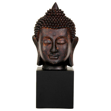 10" Thai Buddha Head Statue