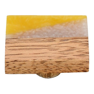 Frosted Timber 2 White And Pink Marble Cabinet Knob