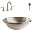 Edison Drop, or Undermount Nickel Bath Sink, Cantara Faucet and Drain