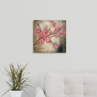 "Cherry Blossom I" Canvas Art, 16"x16"x1.25"
