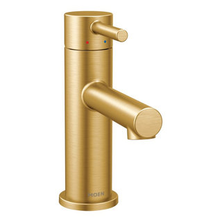 Moen Align Brushed Gold One-Handle Bathroom Faucet - Transitional - Bathroom  Sink Faucets - by The Stock Market