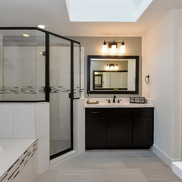 A skylight for privacy and adds to the spaceous feel of this large Master Bath