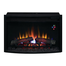 ClassicFlame - ClassicFlame 25-in SpectraFire Curved Electric Fireplace Insert - 25EF023GRA - Indoor Fireplaces