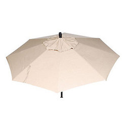 Christy Sports 9' Dupione Sand Twist Tilt Market Umbrella - Outdoor Umbrellas