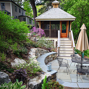 Hillside Garden with Gazebo & Terraced Patios