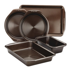 Circulon Symmetry Bakeware 5-Piece Nonstick Bakeware Set, Chocolate