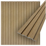 CONCORD WALLCOVERINGS - Waterproof Slat Panel, Natural Oak, Pack of 6 - Concord Panels Design: Our wall panels offer countless possibilities to creatively design your interior and to set natural accents. In our assortment you will find a variety of wall panels, which are available in a range of wood grain finishes.
