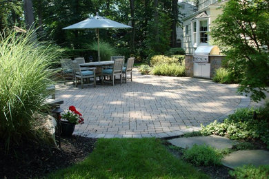 This is an example of a traditional patio in New York.