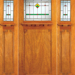 Prehung Exterior Doors, 2-Sidelites, Glass Design - Front Doors
